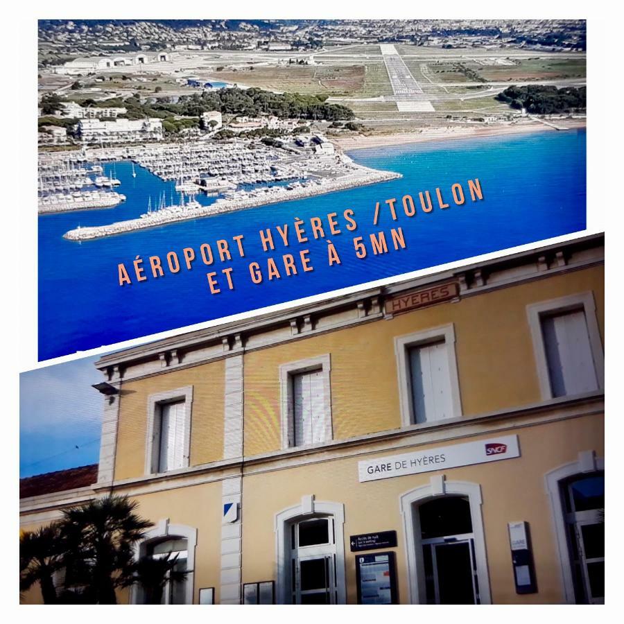 Studio Port D'Hyeres Vue Mer Et Iles De Porquerolles Et Port-Cros المظهر الخارجي الصورة